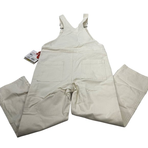 Christian Robinson Boy's Size 4T Woolly Mammoth Embroidered Overalls Cream New - Picture 2 of 16